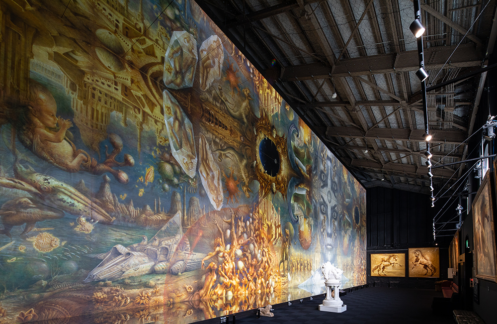 光と音の演出プログラム - 北海道日高新冠の観光地ディマシオ美術館